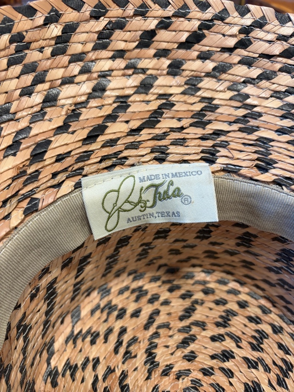 Vintage Tula Straw Sun Hat - Picture 3 of 3
